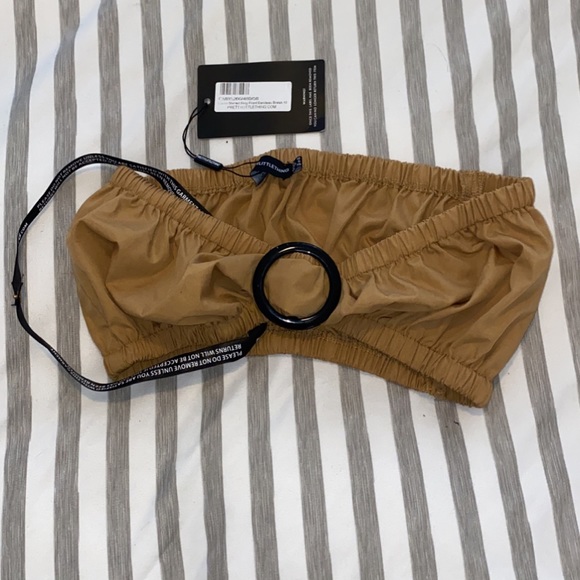 Camel shirred ring front bandeau bralet - Picture 4 of 4